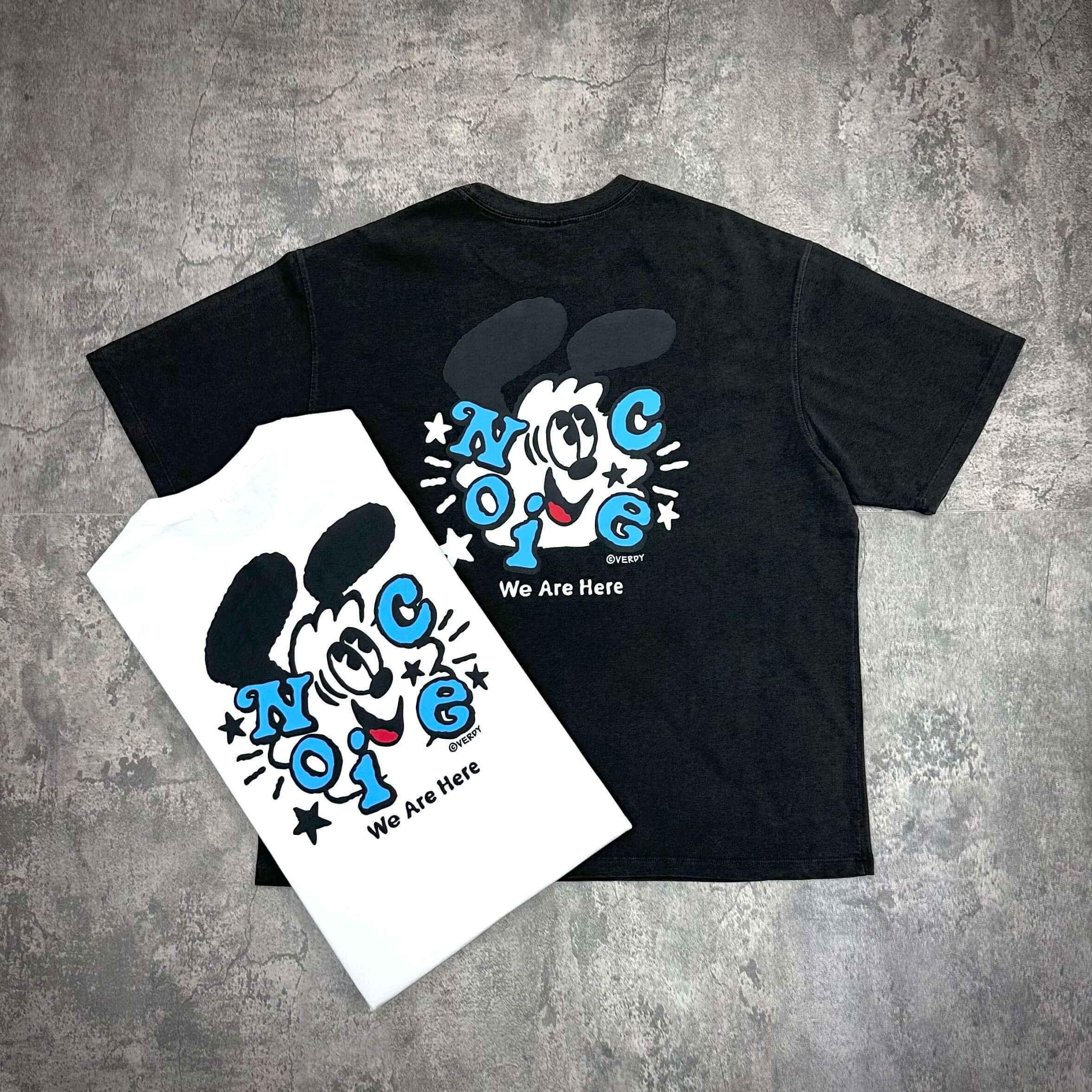 NOICE x Verdy Vick T-Shirt white charcoal