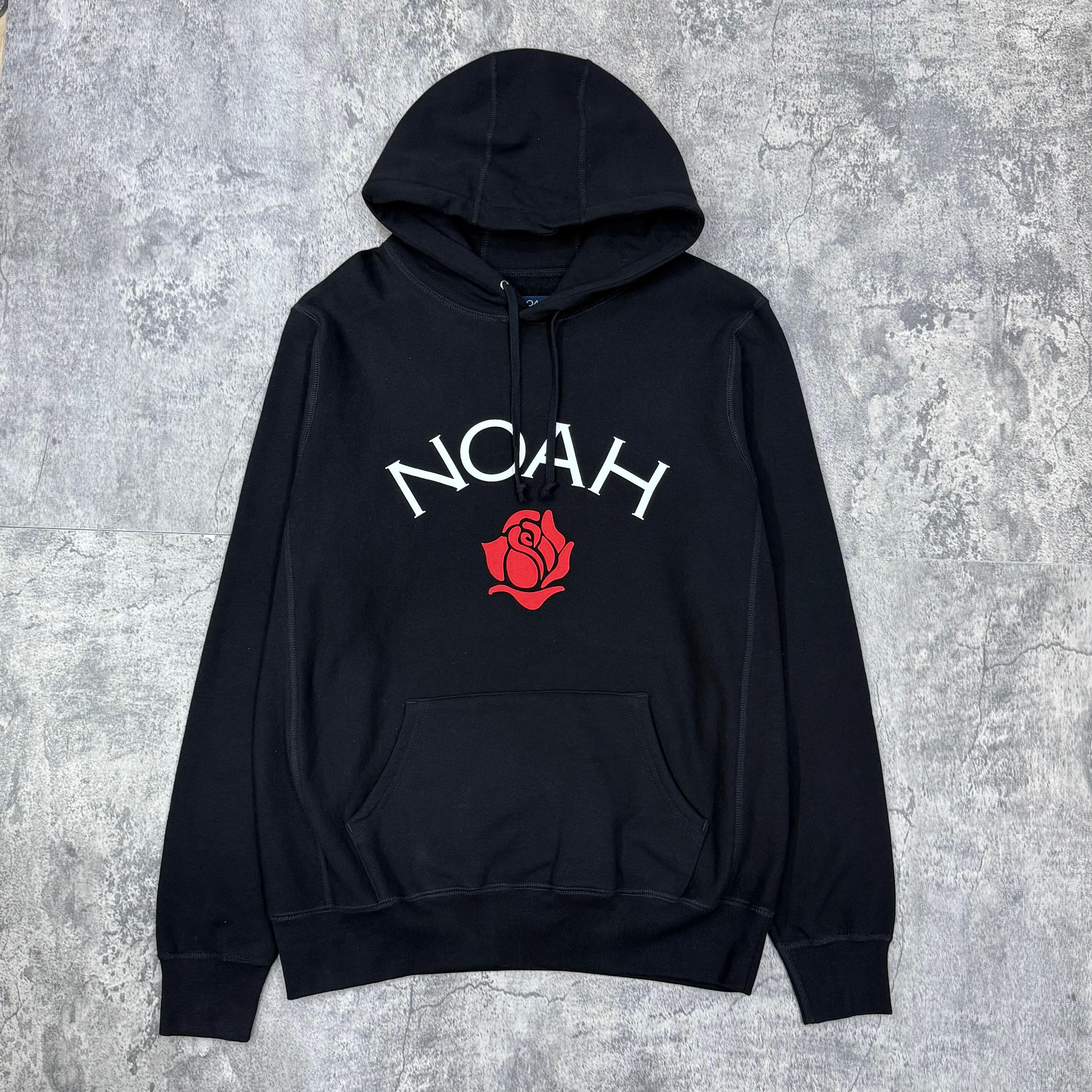 Noah NY Rose Logo Hoodie - Black