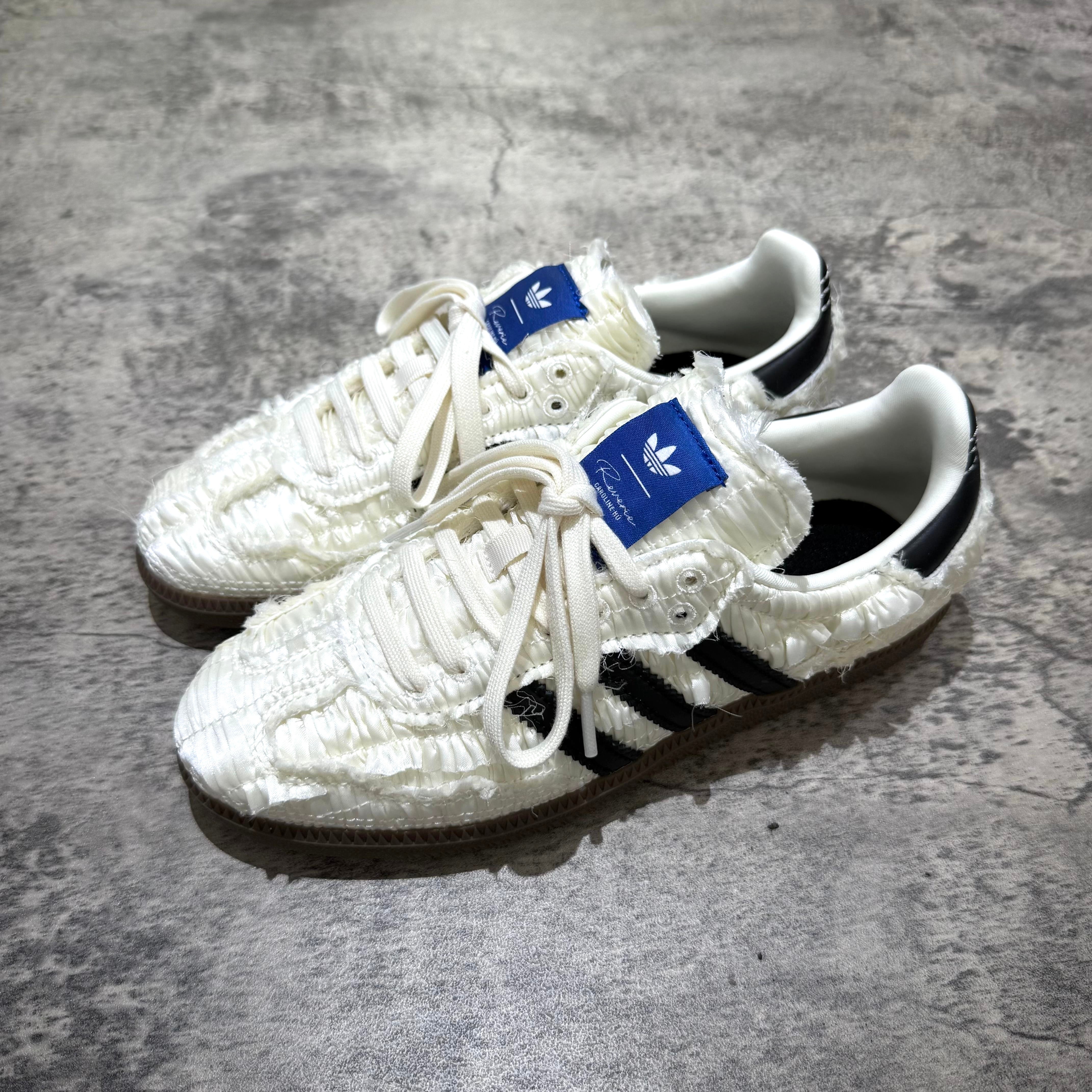 adidas gazelle silver green womens Caroline Hu x Adidas Originals Samba OG - White