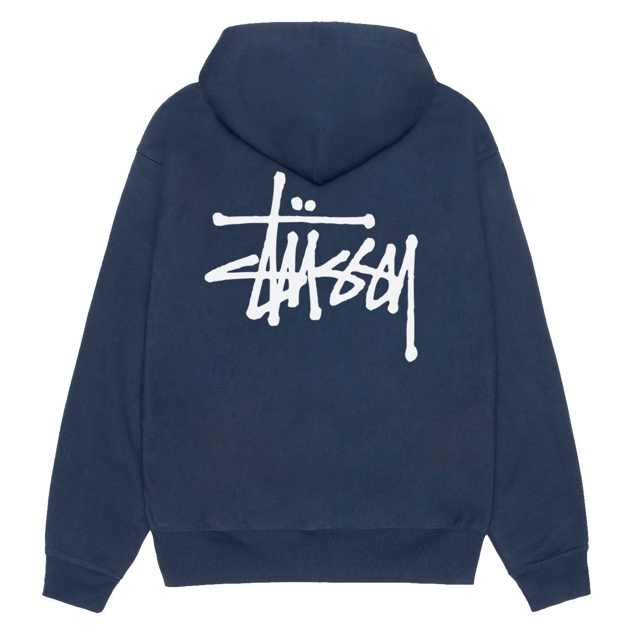Stussy Basic Hoodie Navy In stock – WEAR43WAY