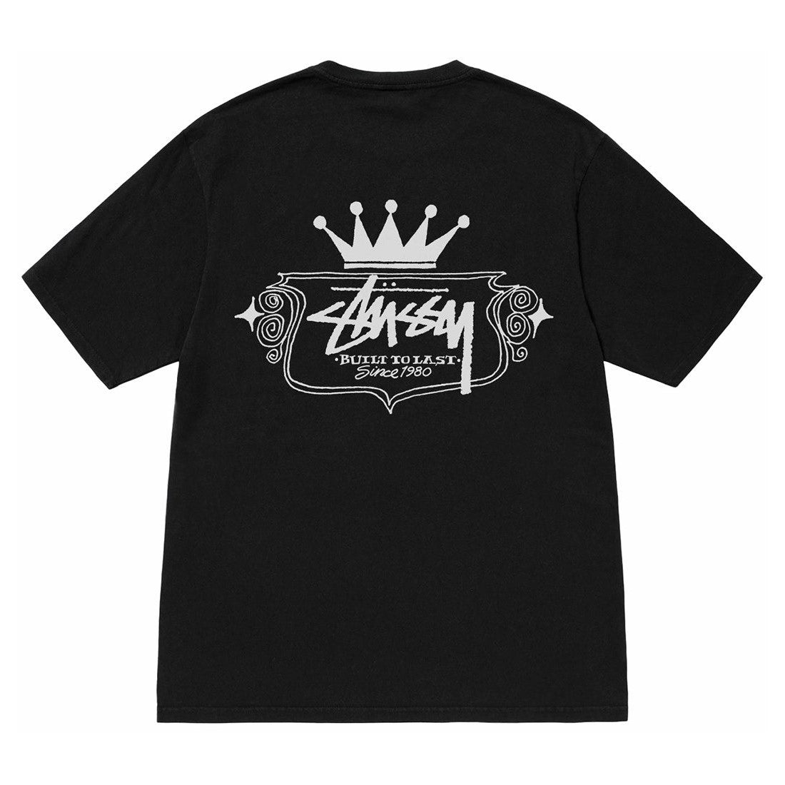 Stussy Built To Last Pigment Dyed Tee - Black