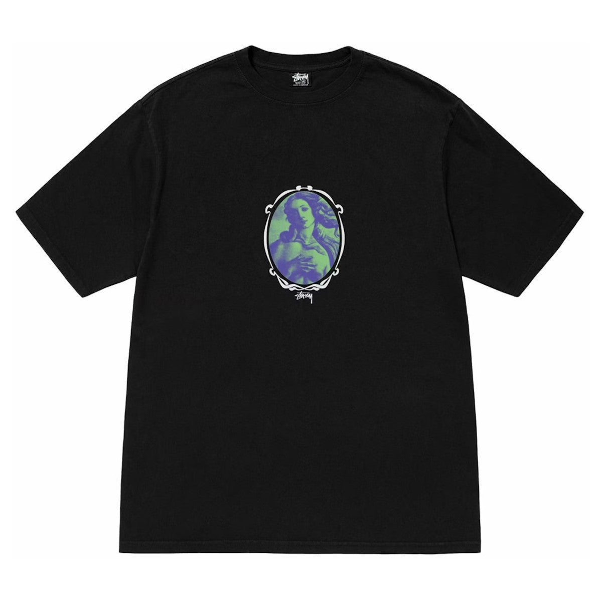 Stussy Venus Oval Pigment Dyed Tee - Black