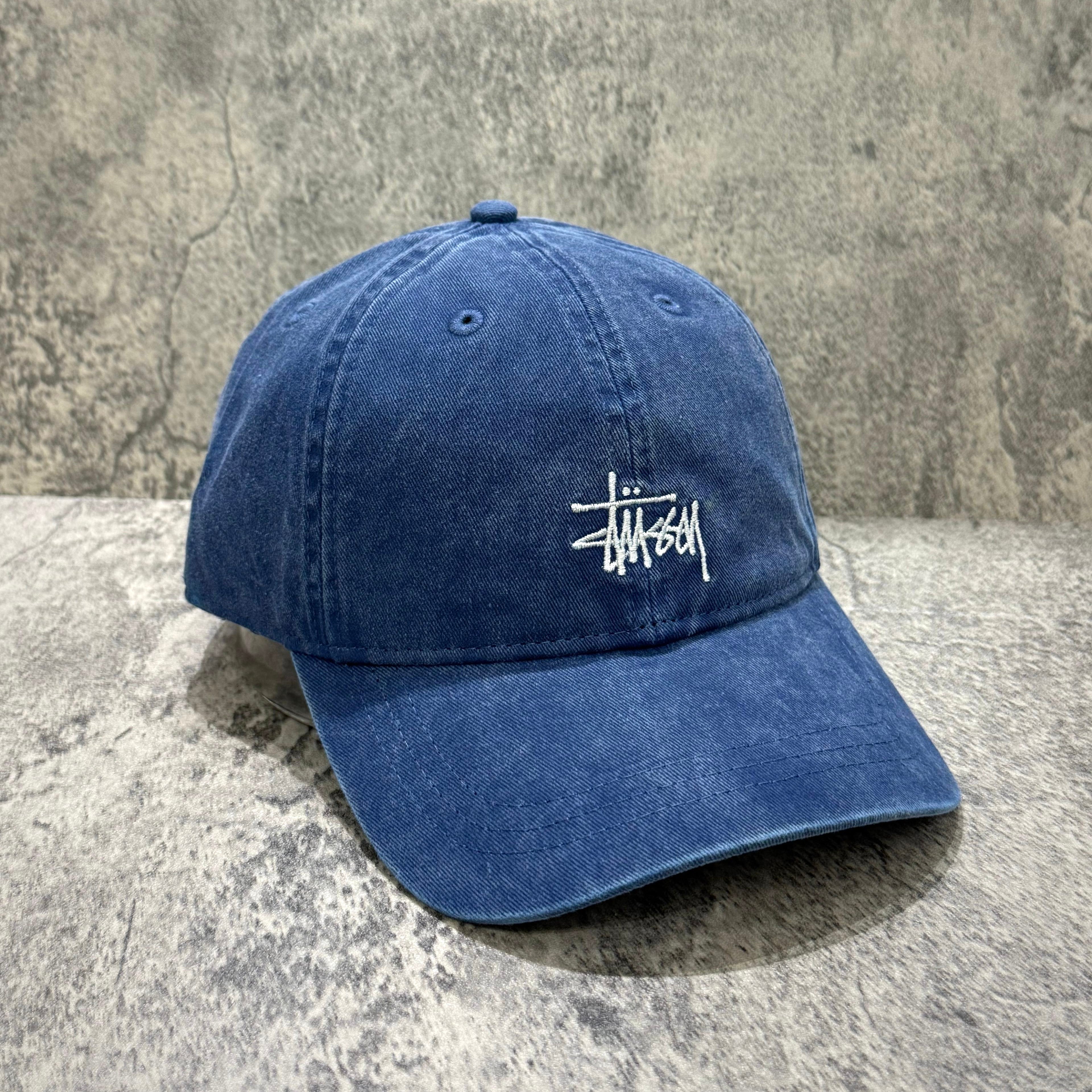 Stussy Basic Washed Cap Faded Navy