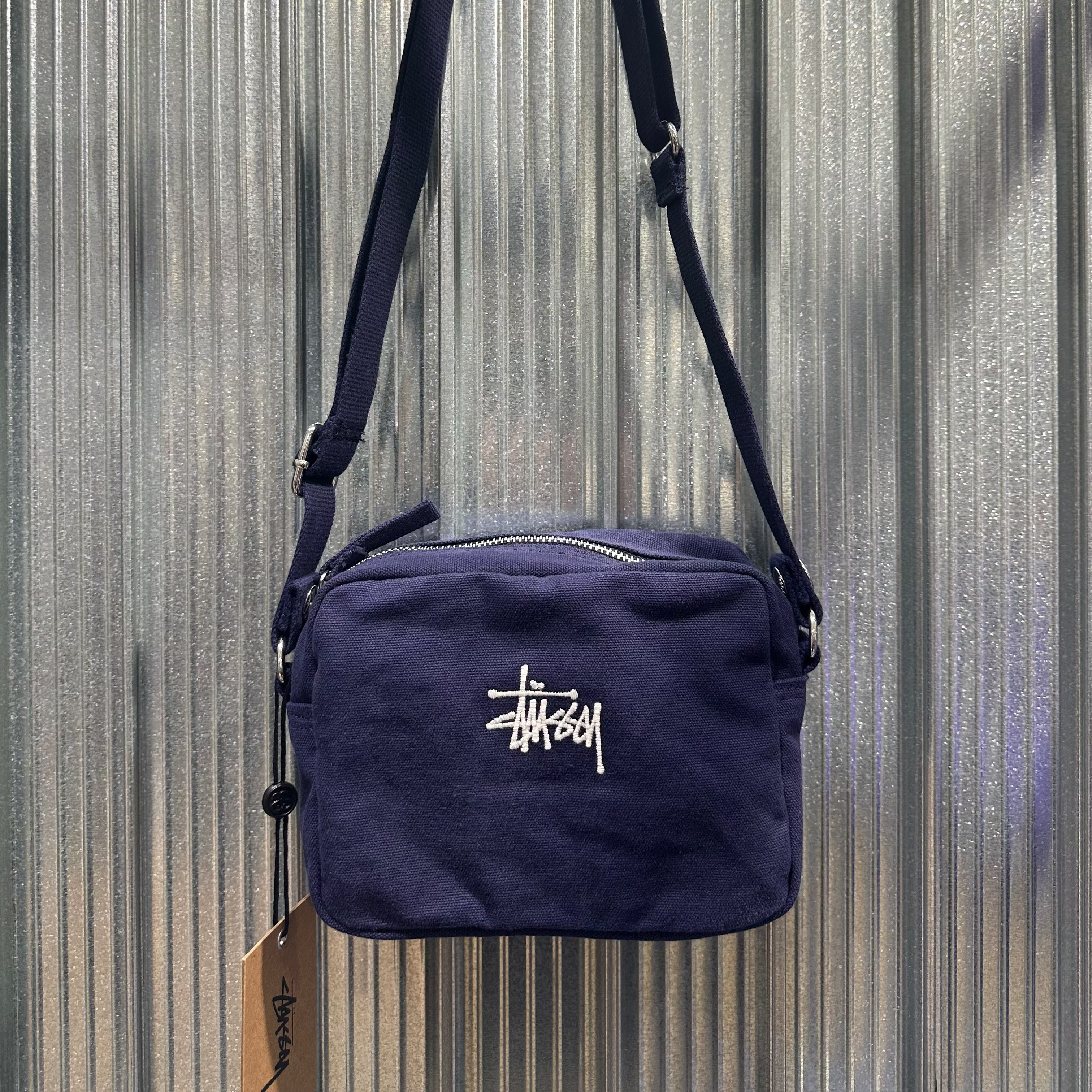 Stussy Canvas Side Pouch - Navy
