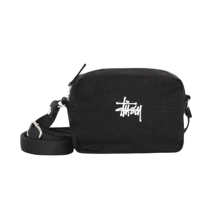 Stussy Canvas Side Pouch - Black