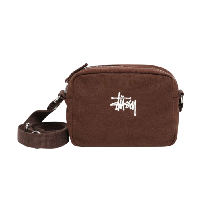 Stussy Canvas Side Pouch - Brown