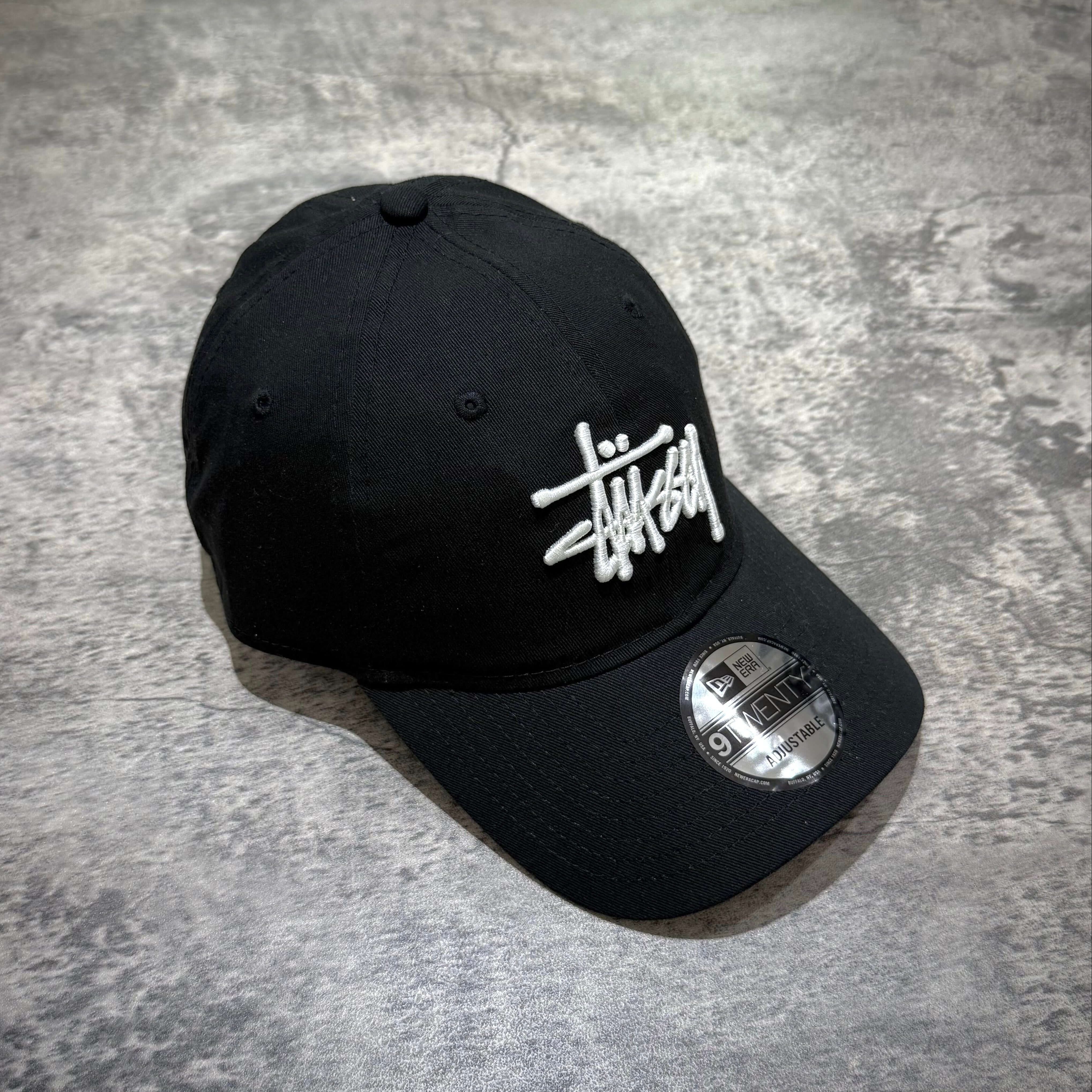 現貨 Stussy New Era 9Twenty Basic Strapback帽子 - 黑色,正品保證,時尚休閒必備