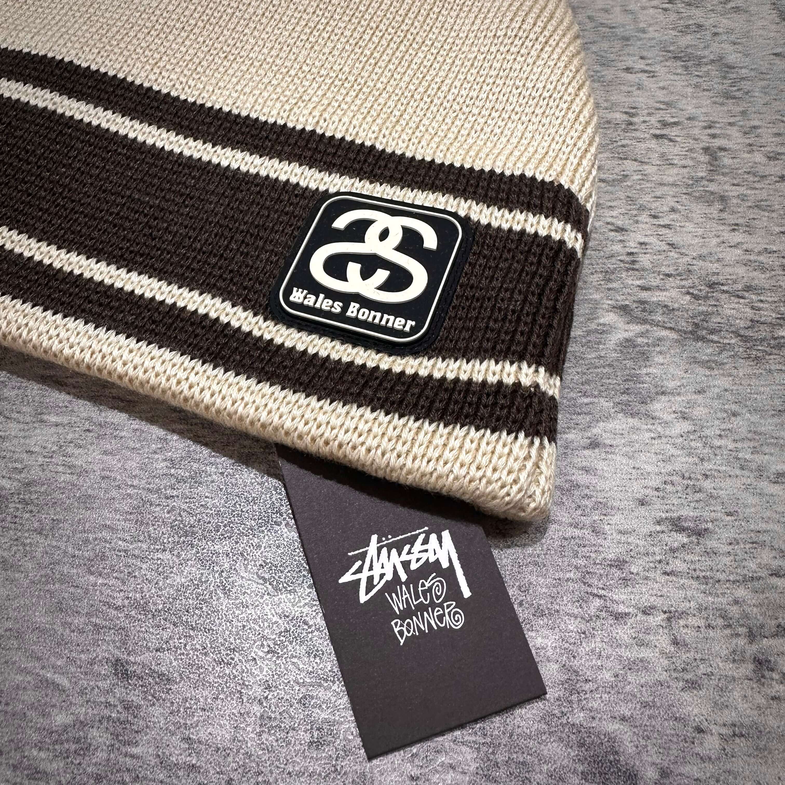 Stussy x Wales Bonner Beanie - Ivory logo