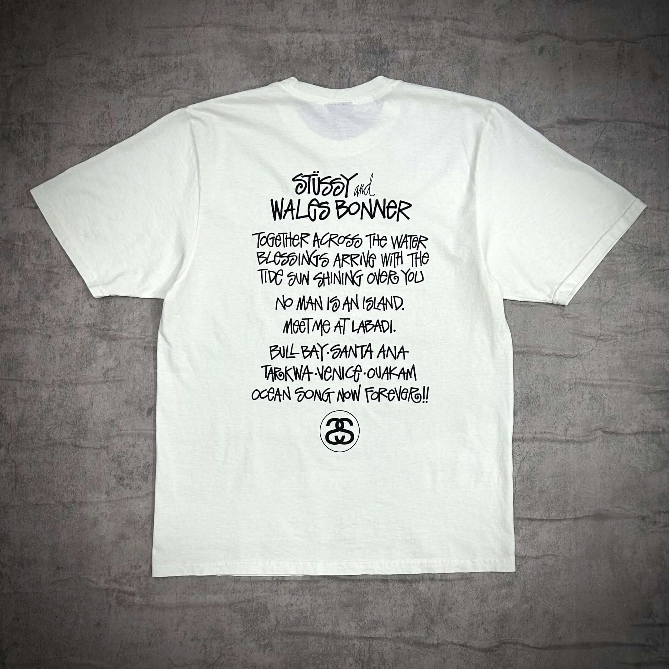 Stussy x Wales Bonner Ocean Song Tee Ivory back