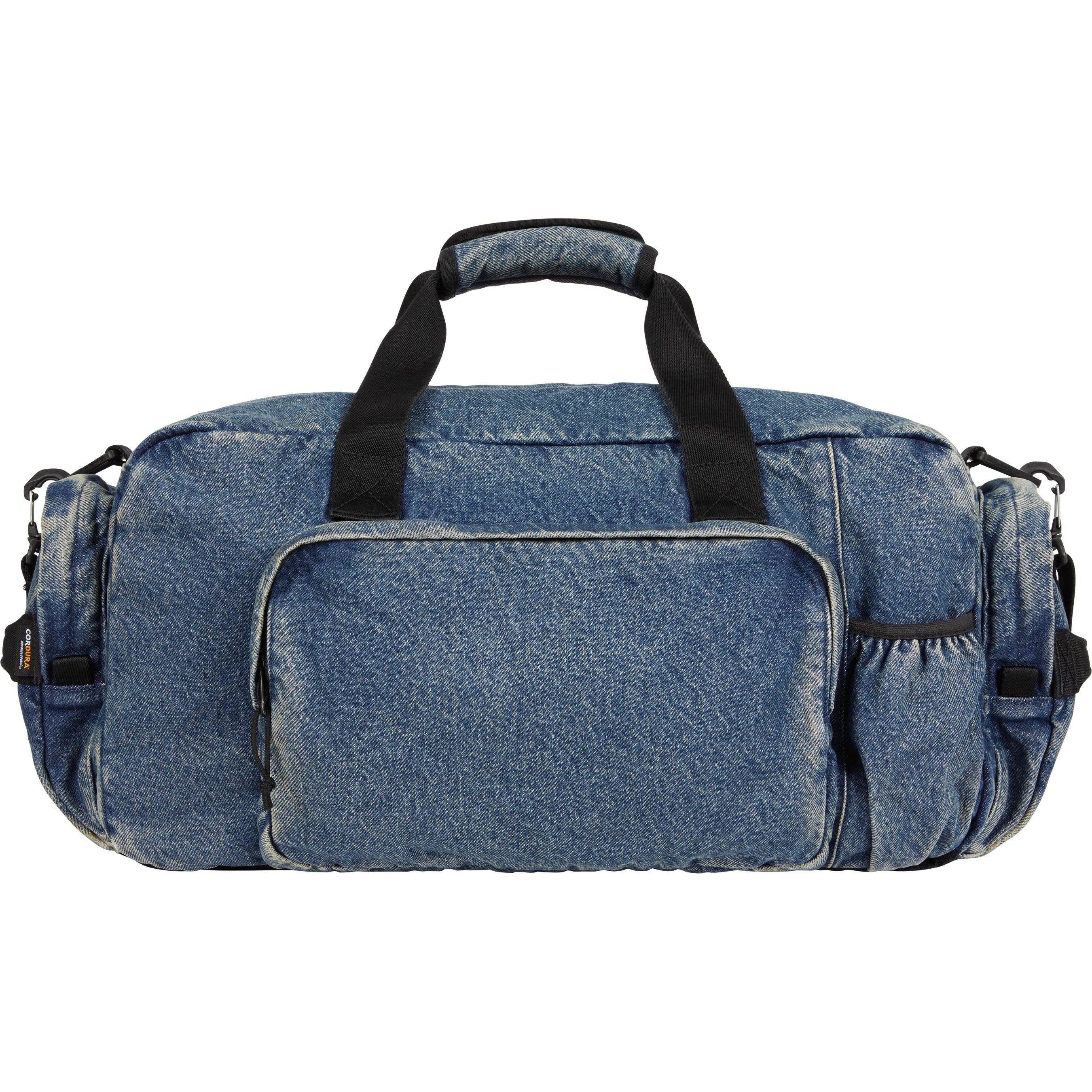 Supreme Denim Duffle Bag FW25 Washed Indigo