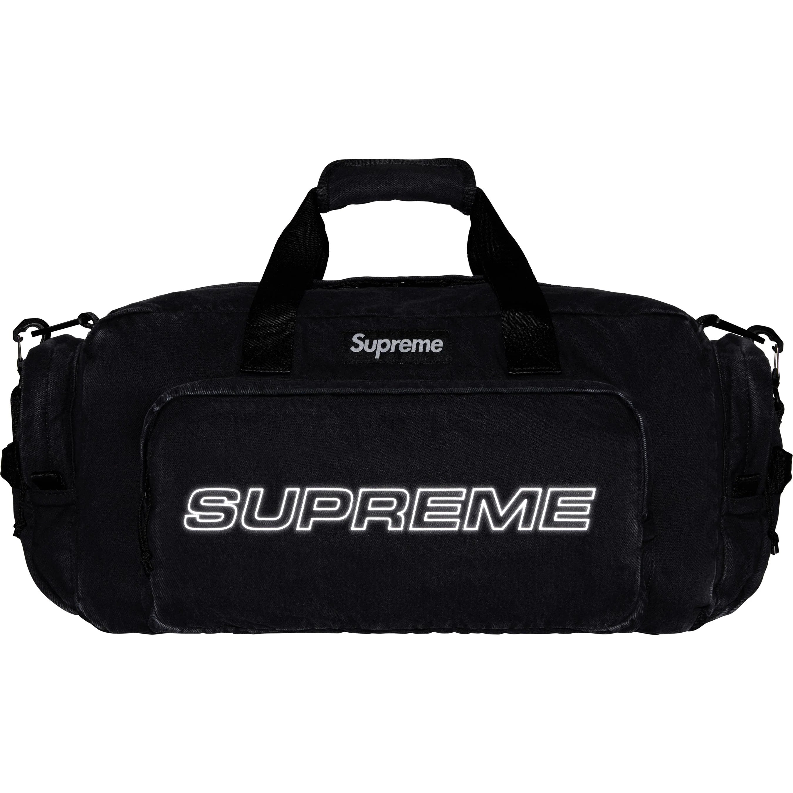 Supreme Denim Duffle Bag FW25 Black