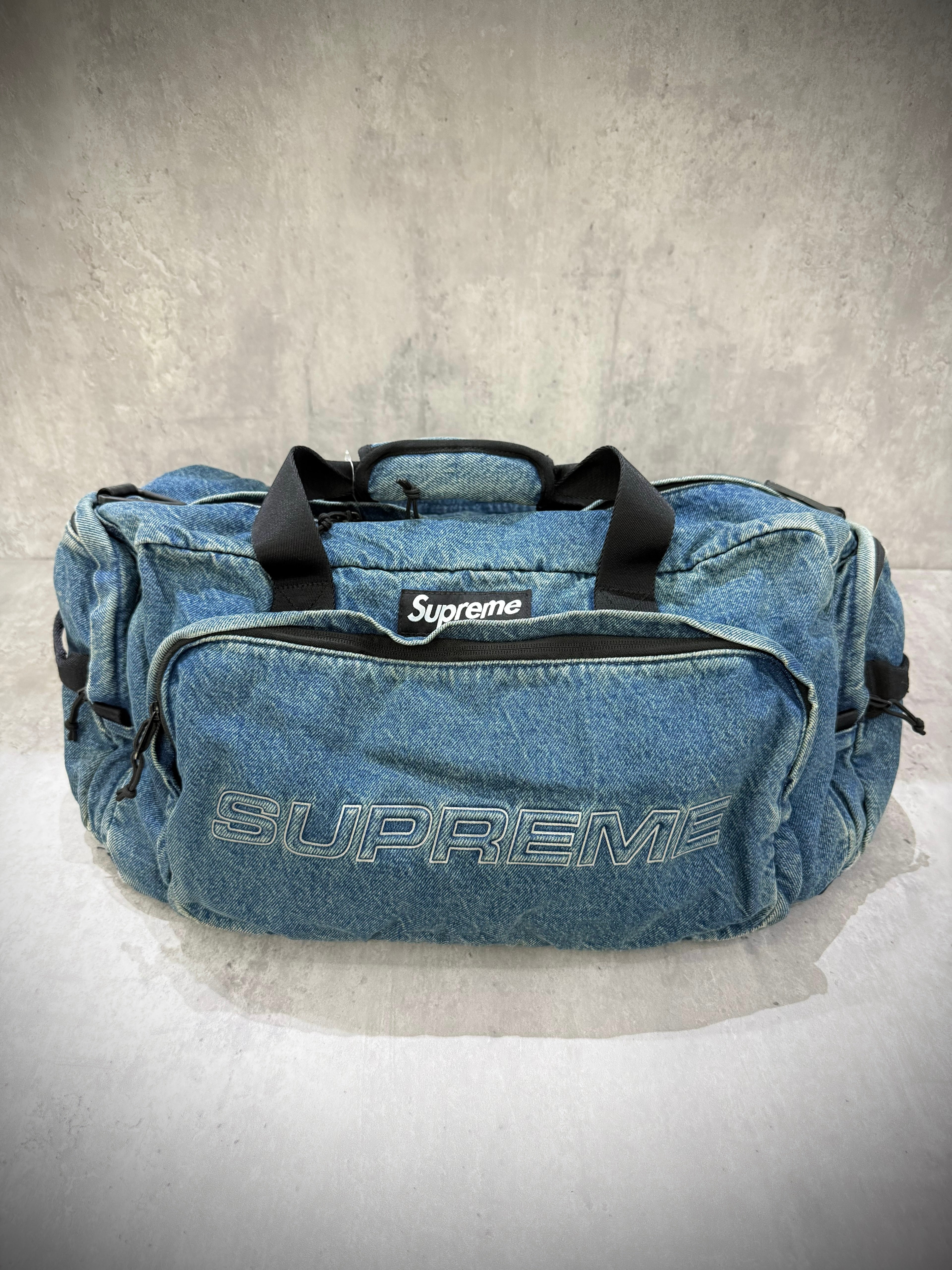 Supreme Denim Duffle Bag FW25 camo