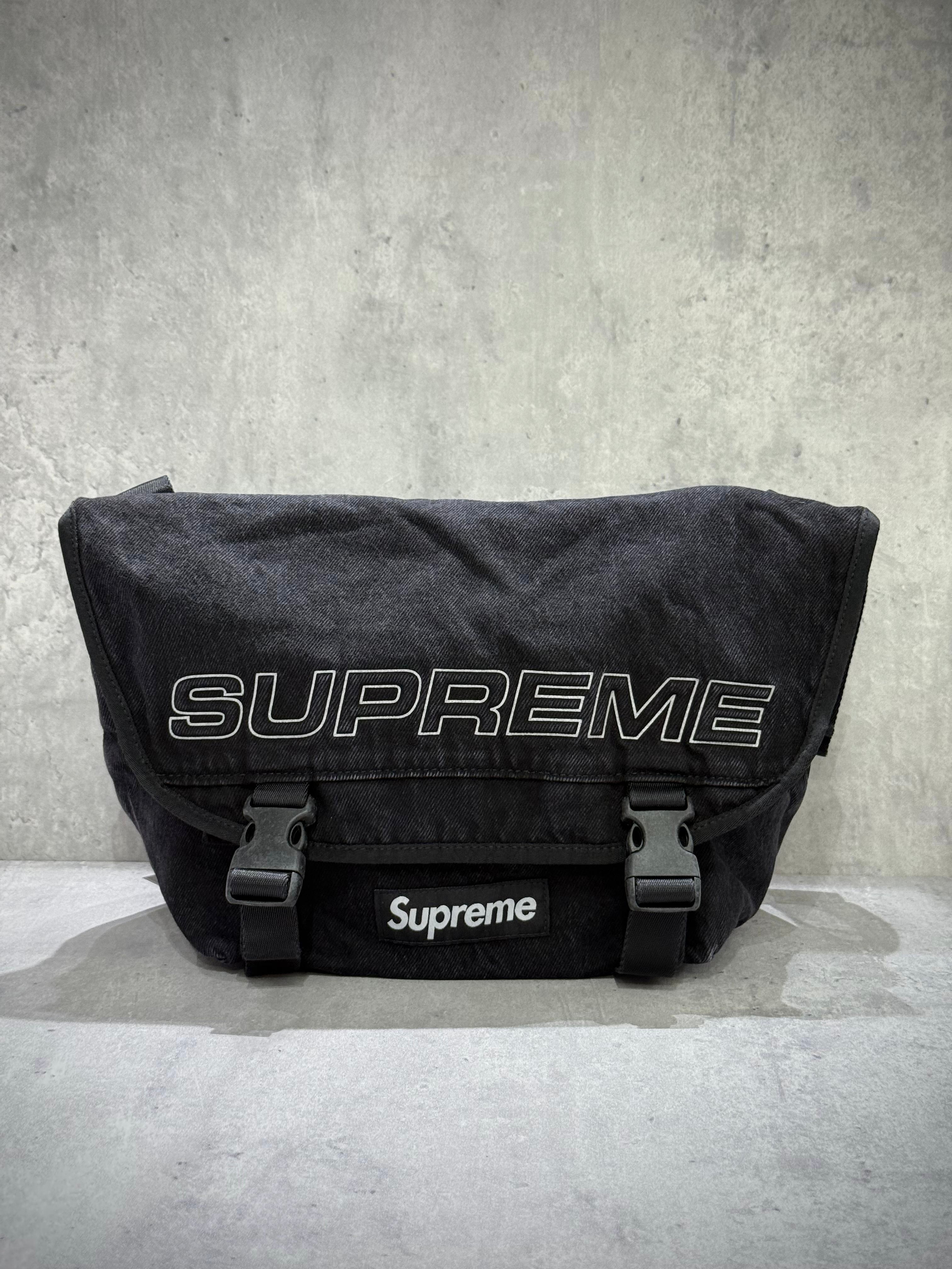 Supreme Denim Messenger Bag FW25 BLACK