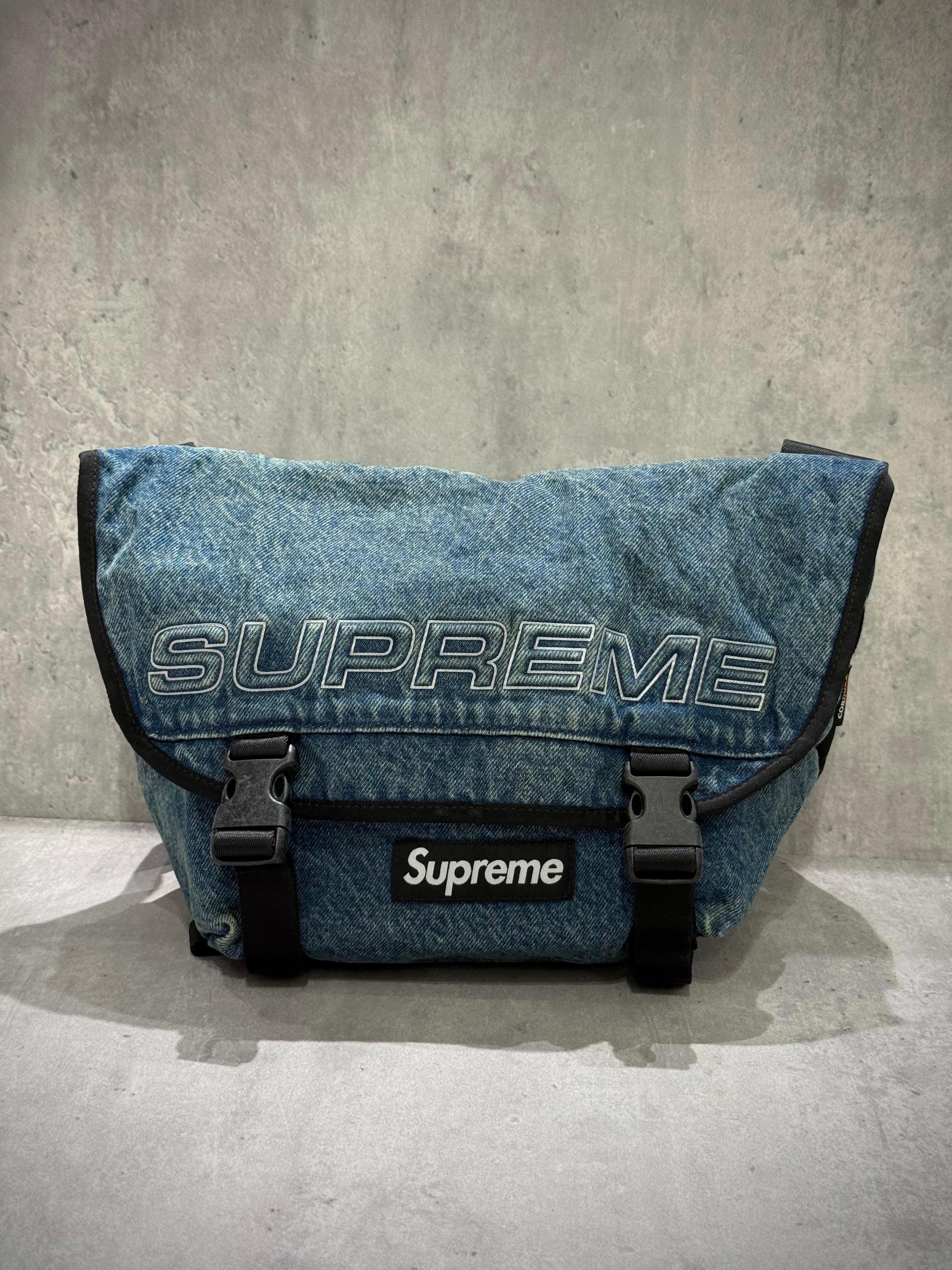 Supreme Denim Messenger Bag FW25 WASHED INDIGO