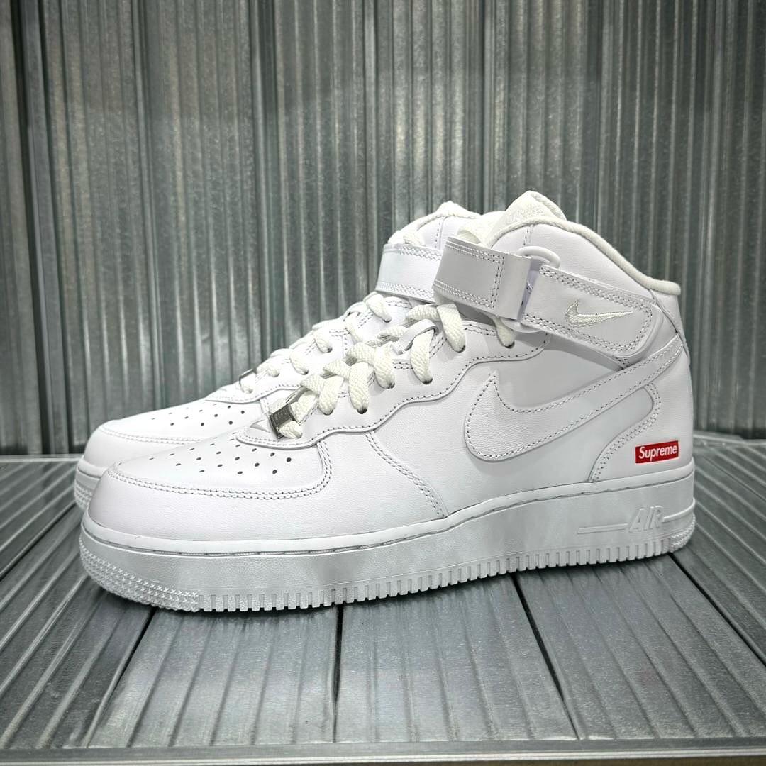 Supreme x Nike Air Force 1 Mid - White | In stock