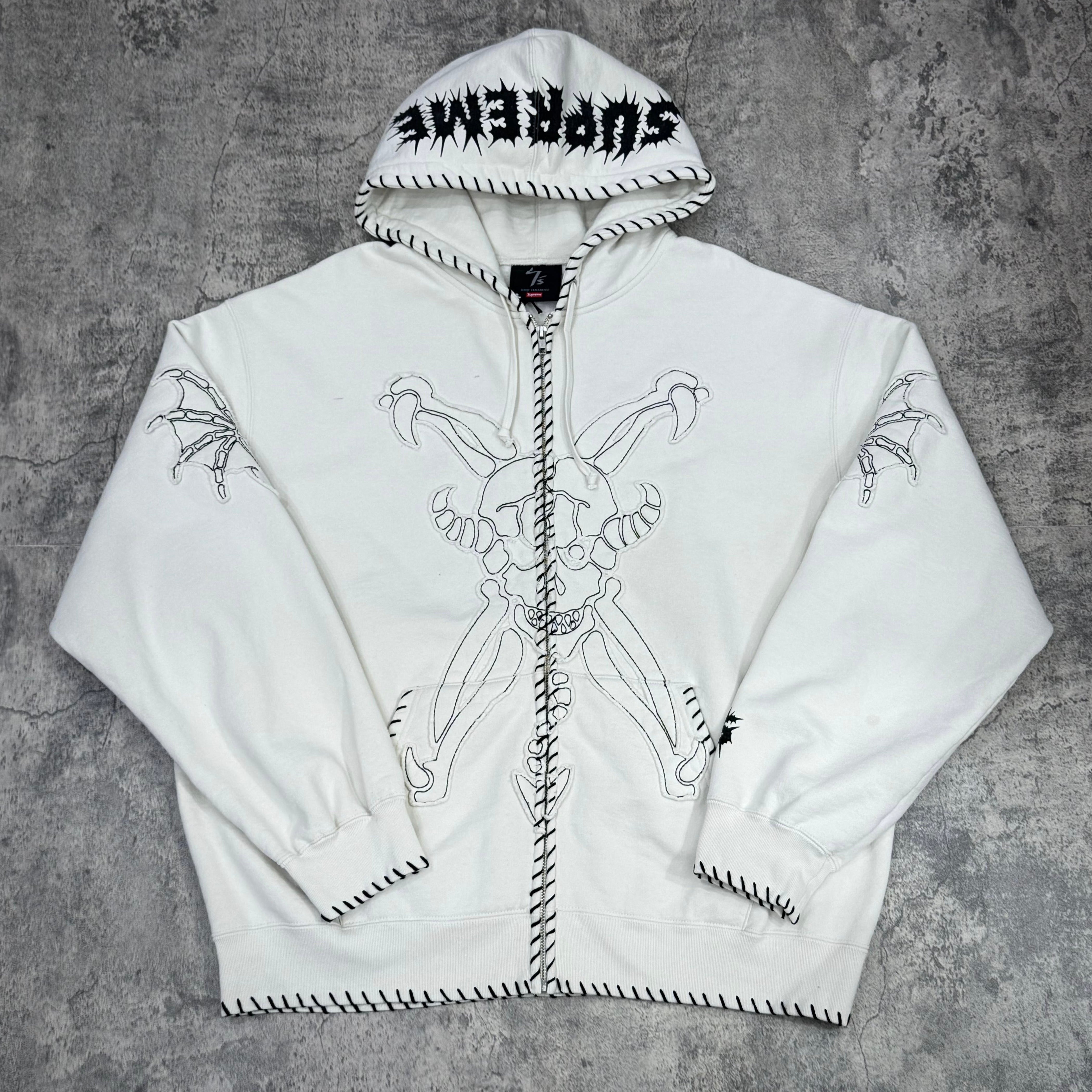 Supreme x Y's Zip Up Hooded Sweatshirt - Natural