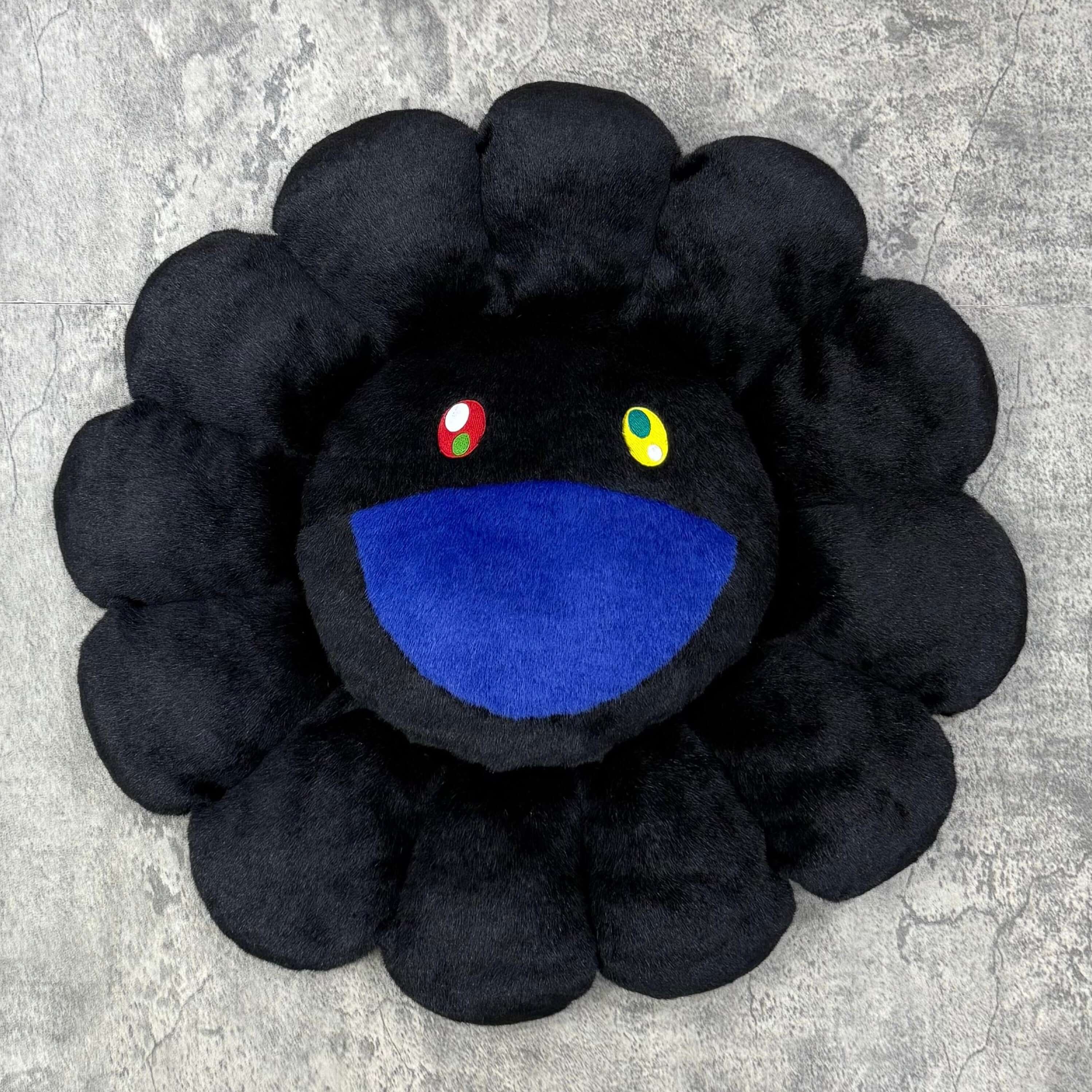 Takashi Murakami Flower Plush 60cm - Black / Black | In stock