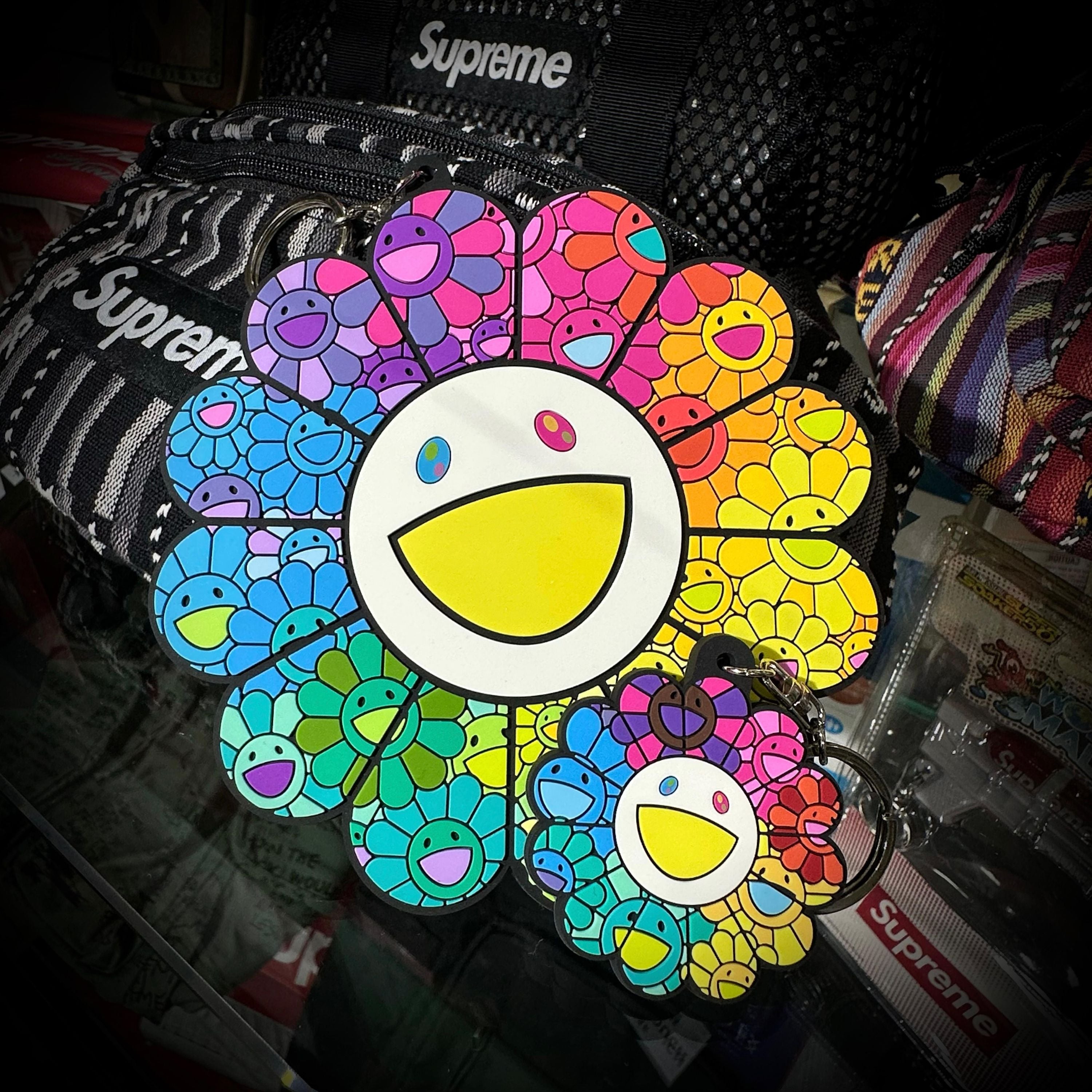 村上隆Rubber Flower Keyring - Rainbow Prism | 現貨