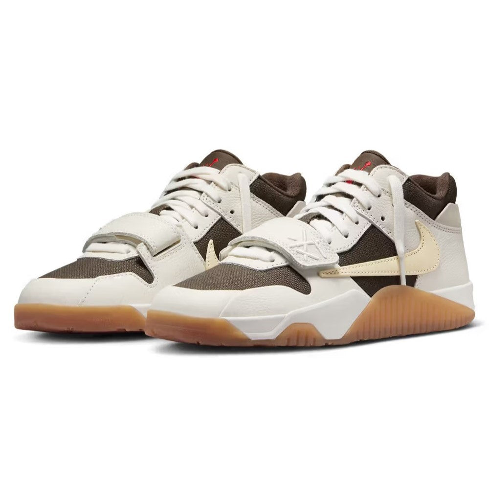 Travis Scott x Nike Jordan Jumpman Jack TR Sail and Dark Mocha