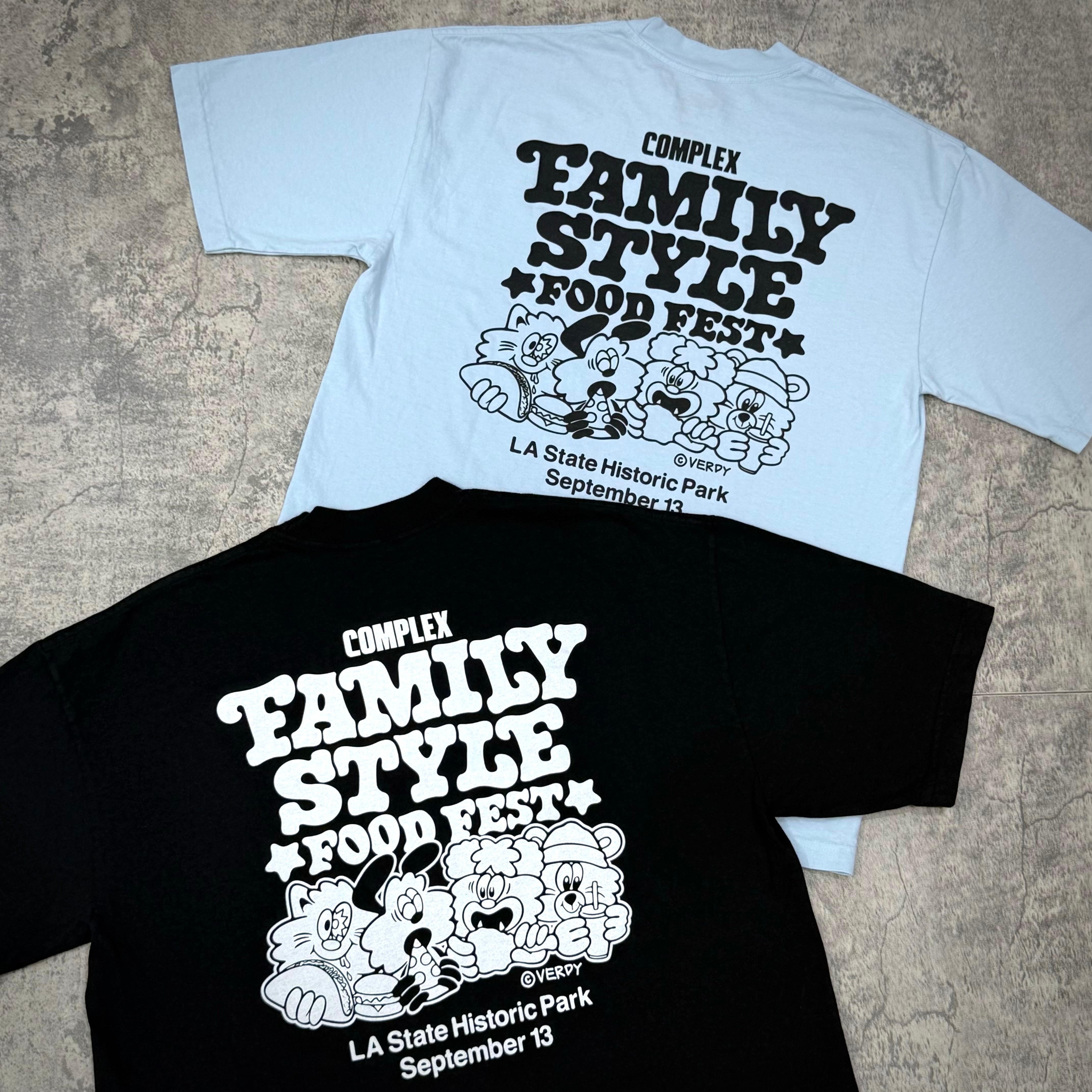 Verdy x FSFF Logo T-Shirt Family Style Food Festival LA 2025 merch back