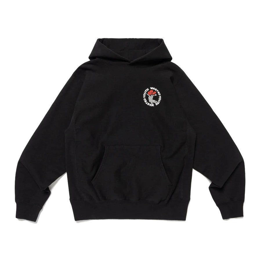 Wasted Youth Heavy Weight Hoodie #2 - Black