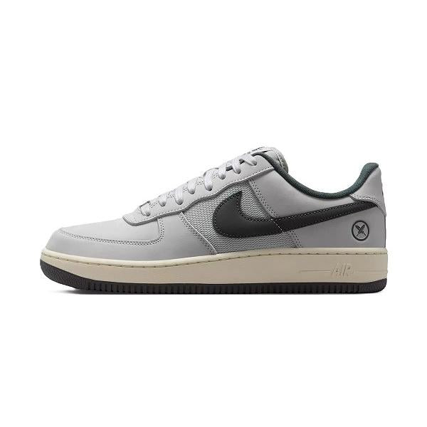 Yuto Horigome x Nike SB Air Force 1 Low IO8439-100 Pre-order side view, featuring grey and black colorway.