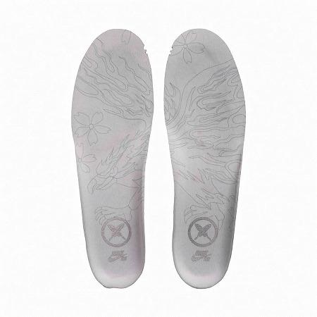 Yuto Horigome x Nike SB Air Force 1 Low IO8439-100 Pre-order insoles featuring unique designs and patterns.