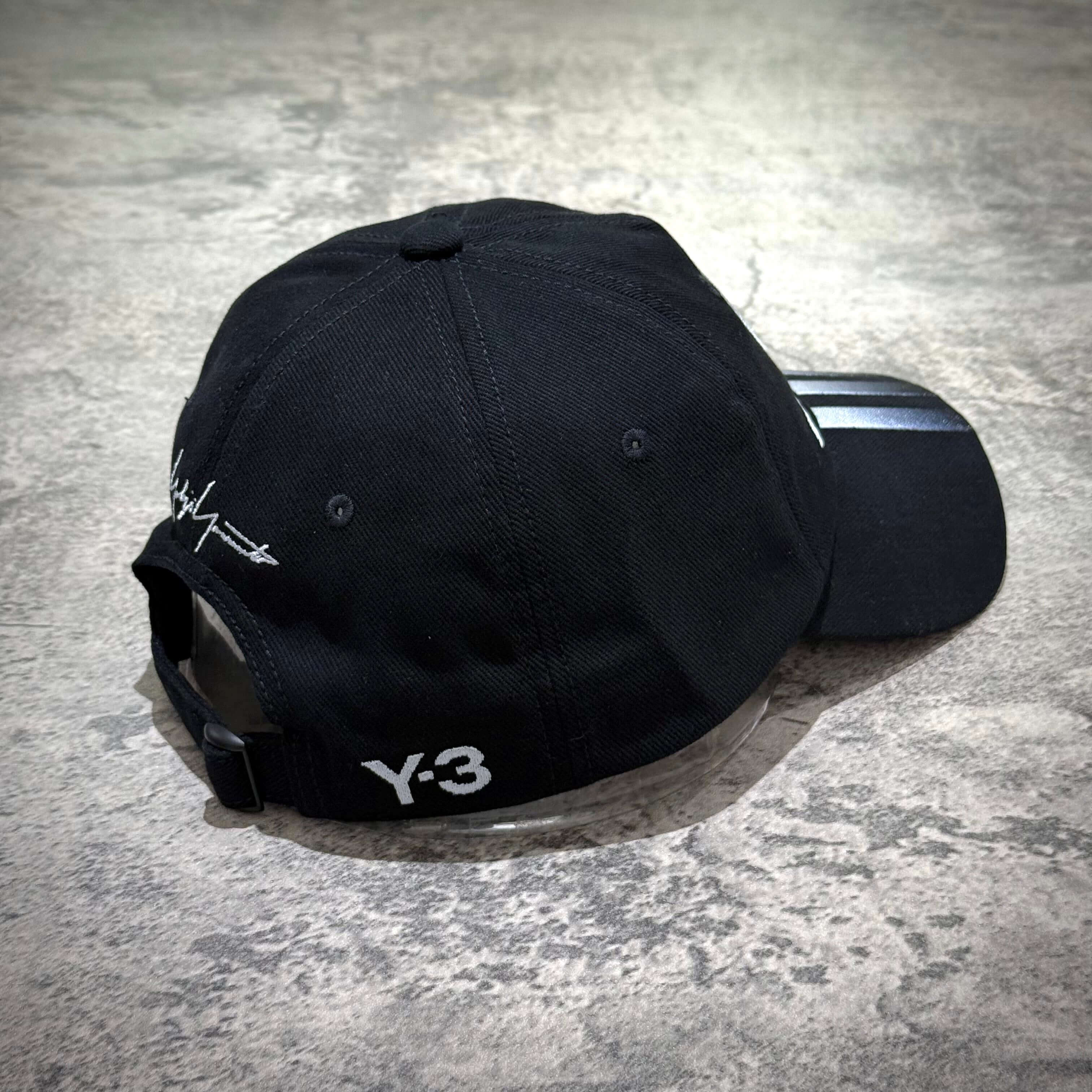 Y-3 x Mercedes AMG Petronas F1 Dad Cap showing the back view with logo and adjustable strap