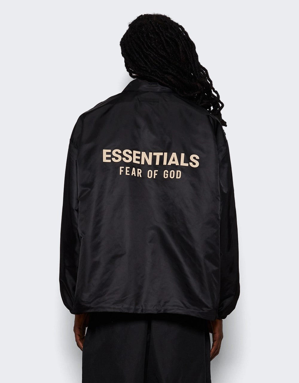 Fear of God Essentials Coaches Jacket FW23 - Jet Black