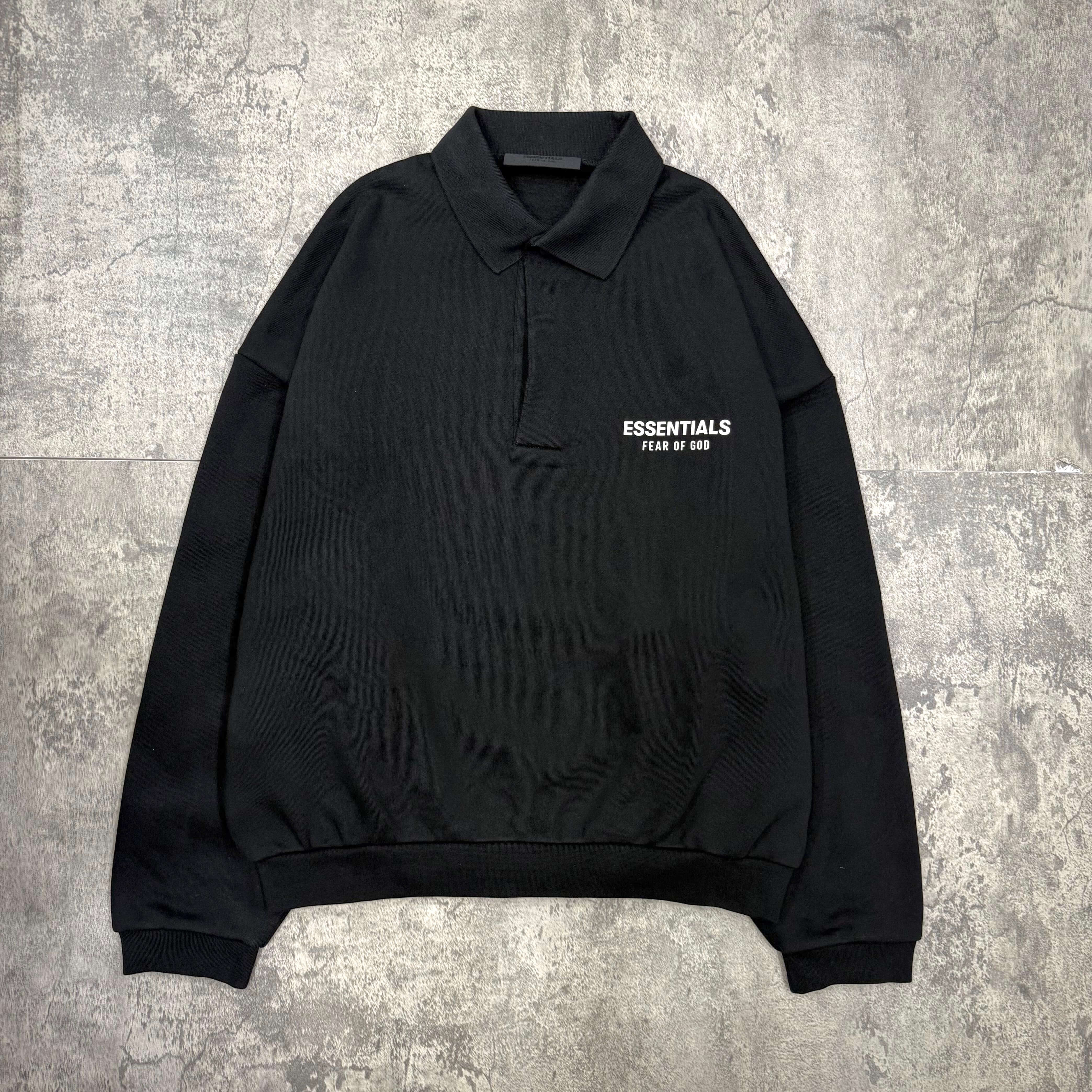 現貨 FOG Essentials Fleece Polo FW24 - Jet Black