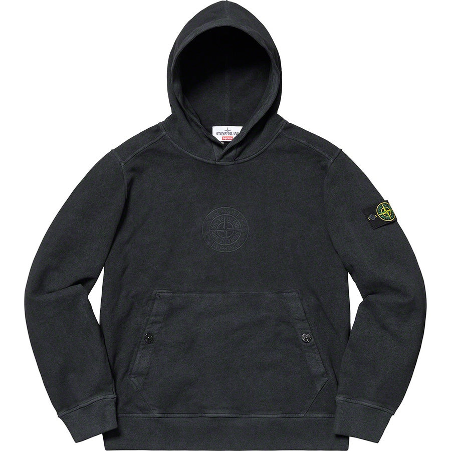 Supreme x Stone Island Hooded Sweatshirt SS19 - Black