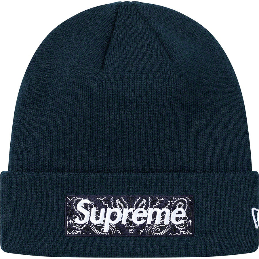 Supreme New Era® Bandana Box Logo Beanie - Navy