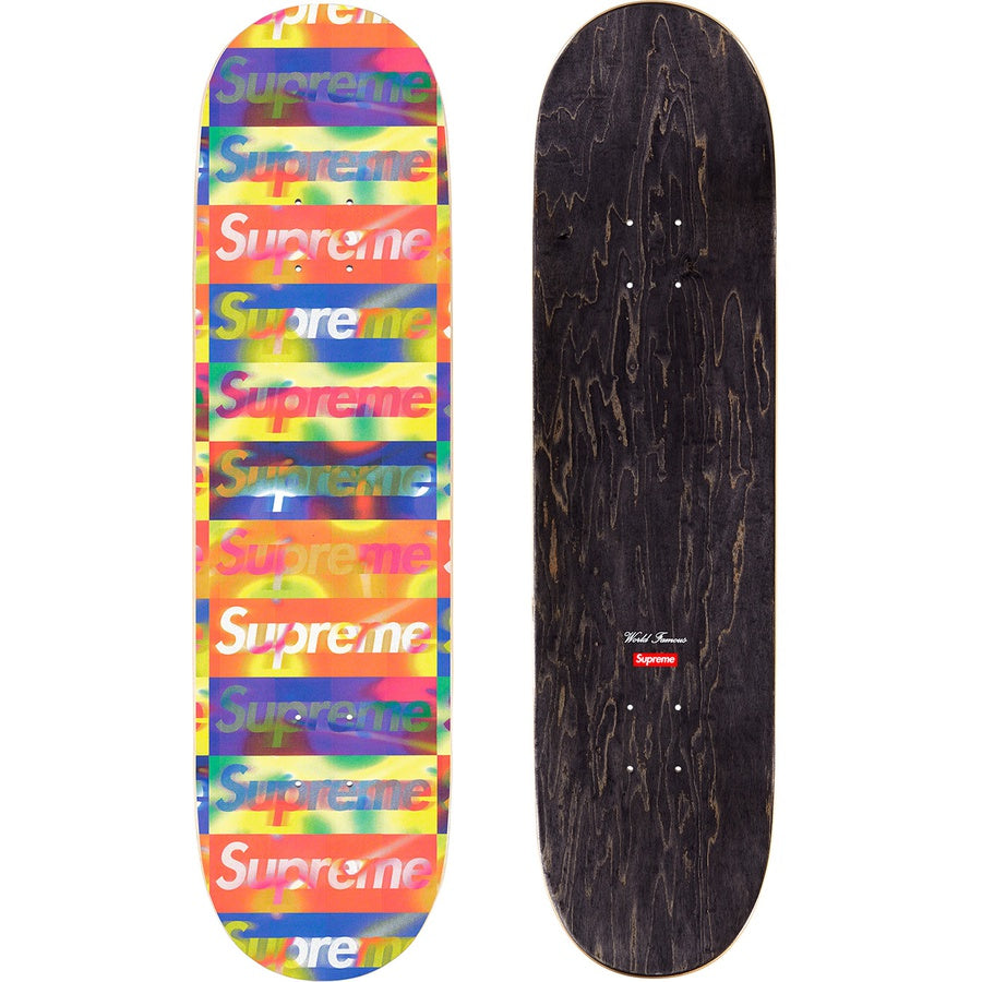 Supreme Distorted Logo Skateboard - Yellow