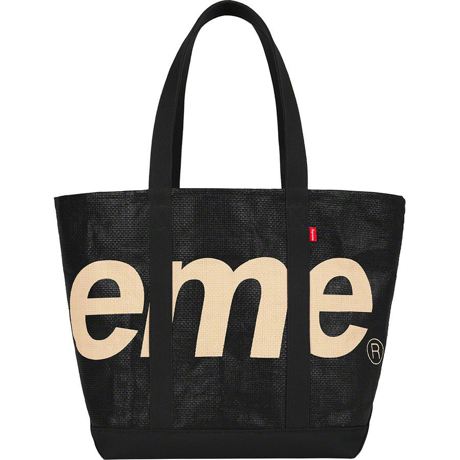 Supreme Raffia Tote - Black