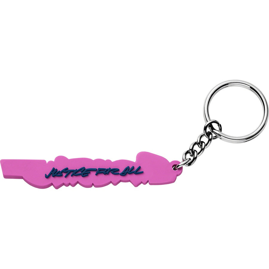 Supreme Futura Logo Keychain - Purple