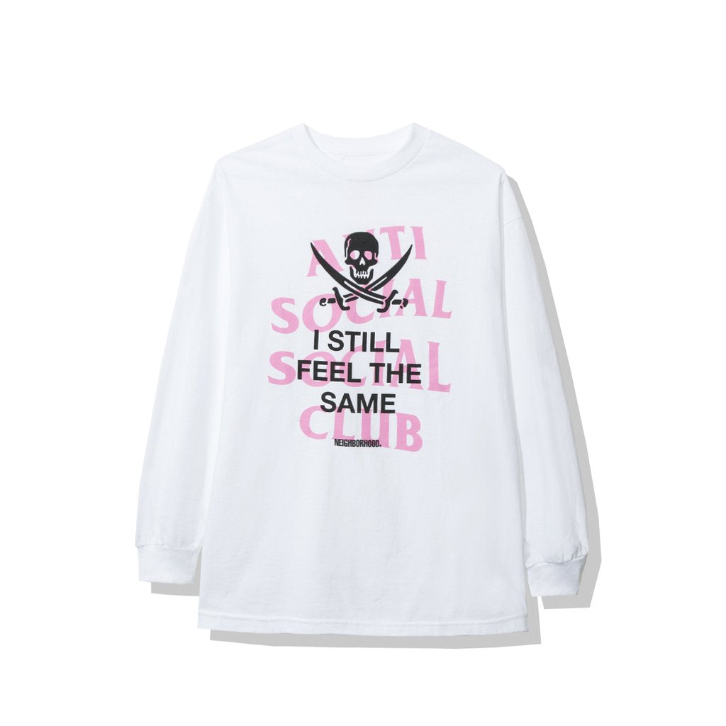 ASSC x Neighborhood Black Jack L/S Tee - White