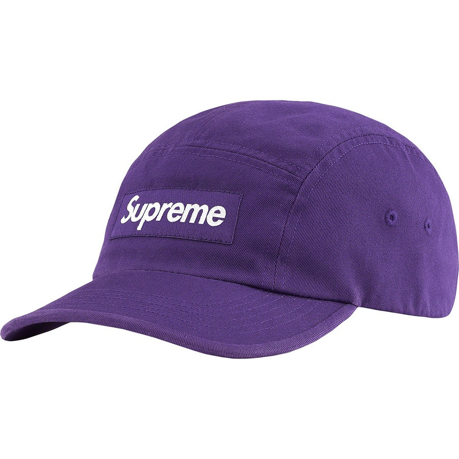Supreme Washed Chino Twill Camp Cap - Dark Purple
