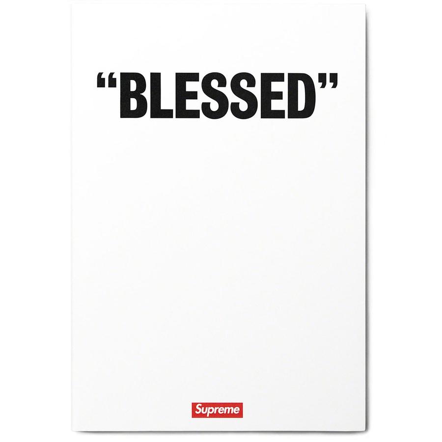Supreme "BLESSED" DVD - White cover featuring bold lettering on a white background.