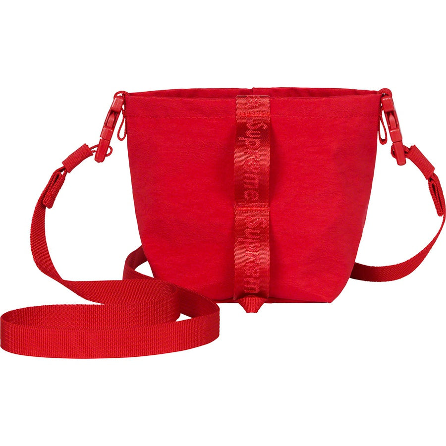 Supreme Neck Pouch FW20 - Dark Red with a stylish design and adjustable strap.