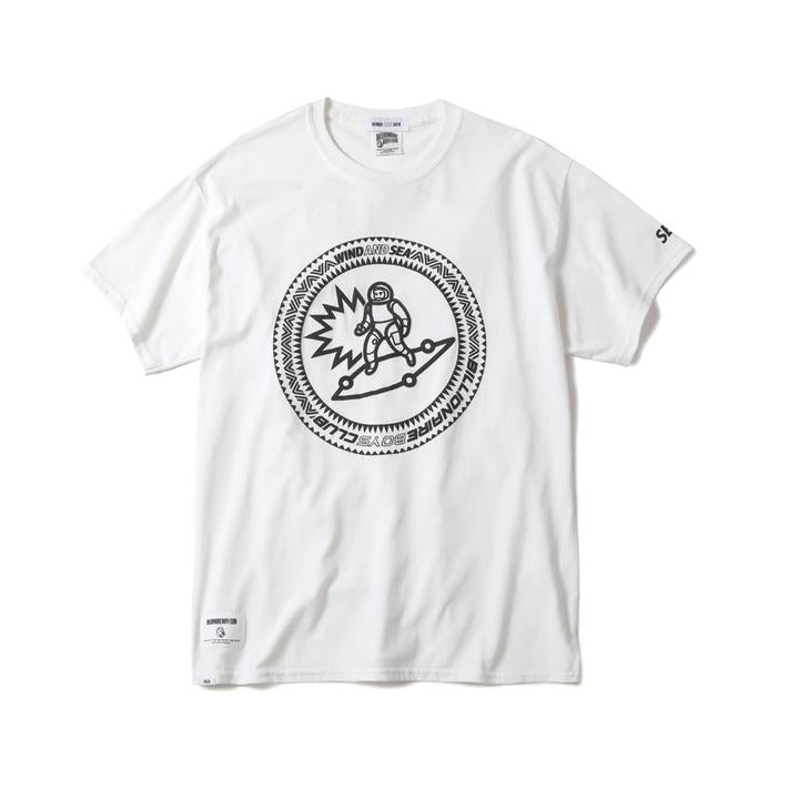 Wind And Sea x Billionaire Boys Club Logo Puff Print Tee - White