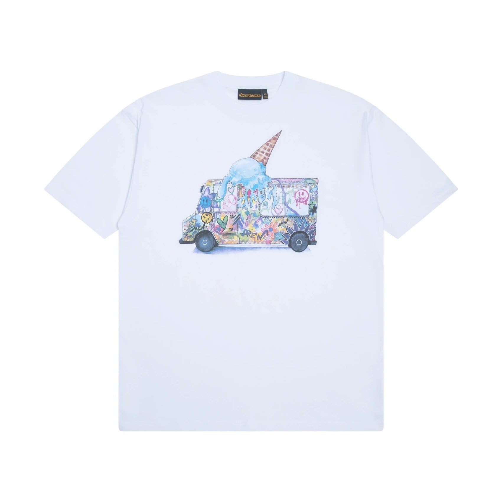 Drew House Ice Cream Truck SS Tee - White