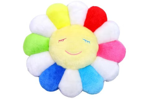 Takashi Murakami Flower Plush 30CM - Rainbow/White/Yellow