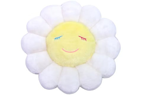 Takashi Murakami Flower Plush 30CM- White Yellow