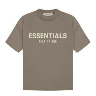 Fear of God Essentials Logo Tee SS22 - Kid Desert Taupe
