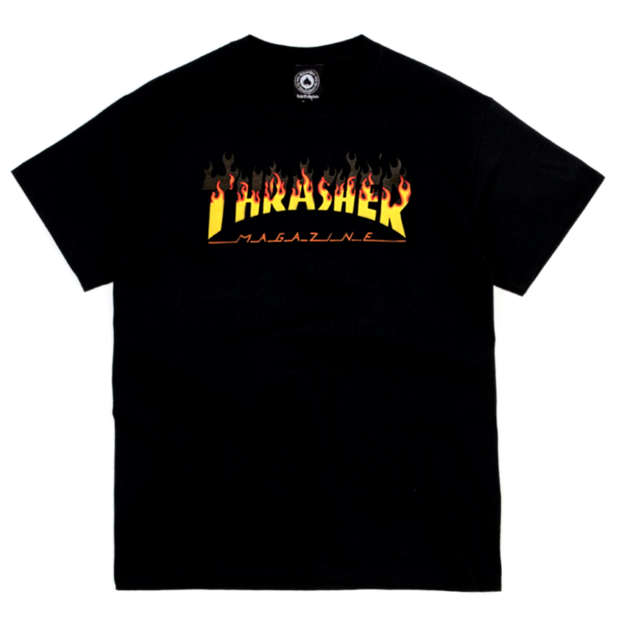 Thrasher BBQ Flame Logo Tee (US Edition) - Black