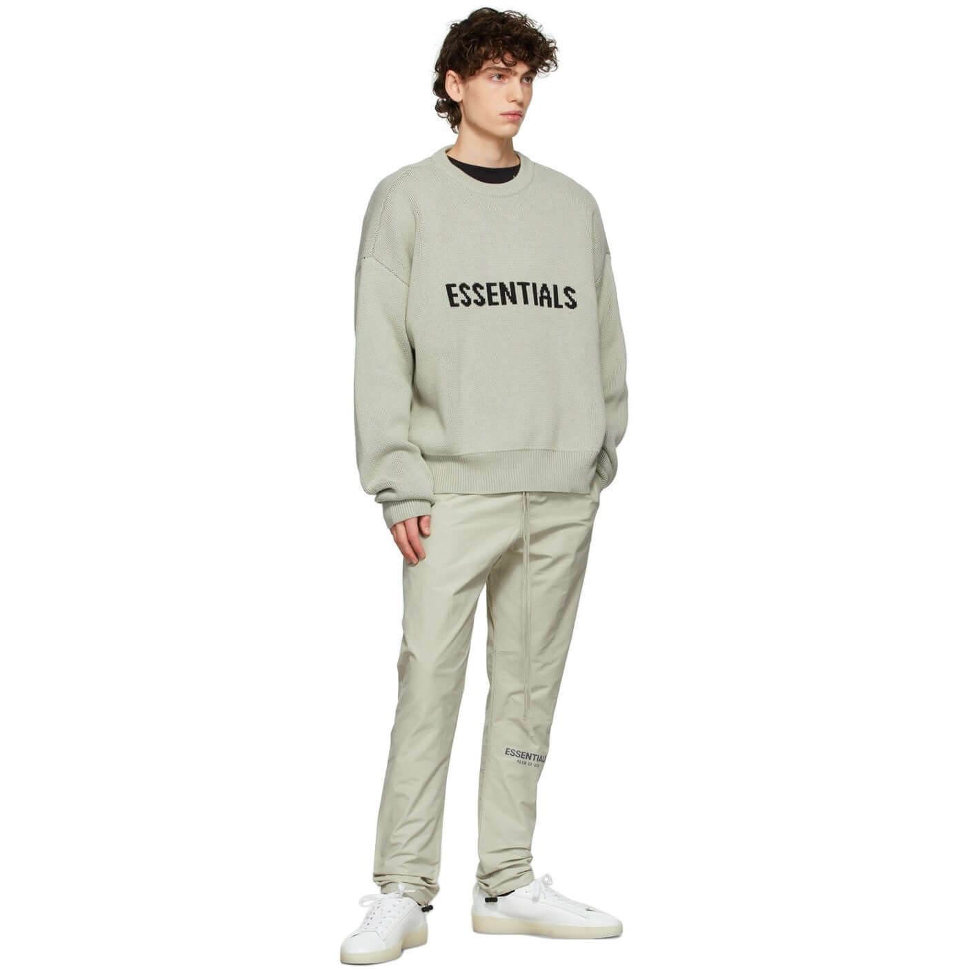 FOG Essentials Knit Logo Sweater FW21 - Concrete