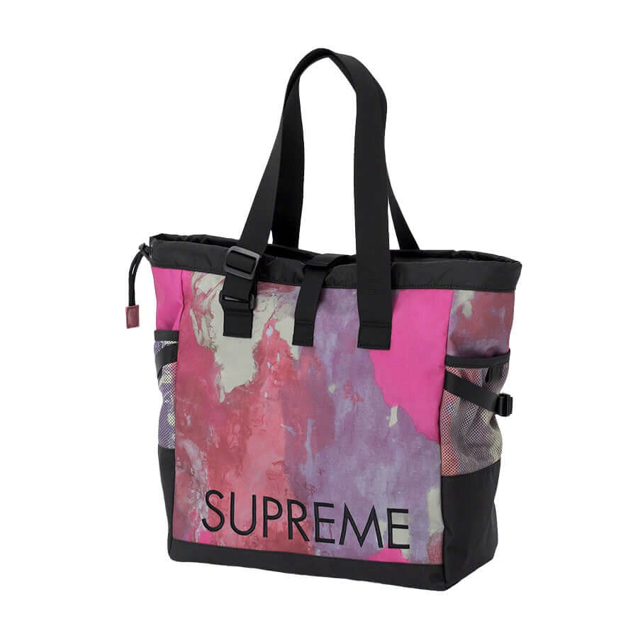 Supreme x The North Face Adventure Tote - Multicolor showing multicolored design and logo detail on the front.