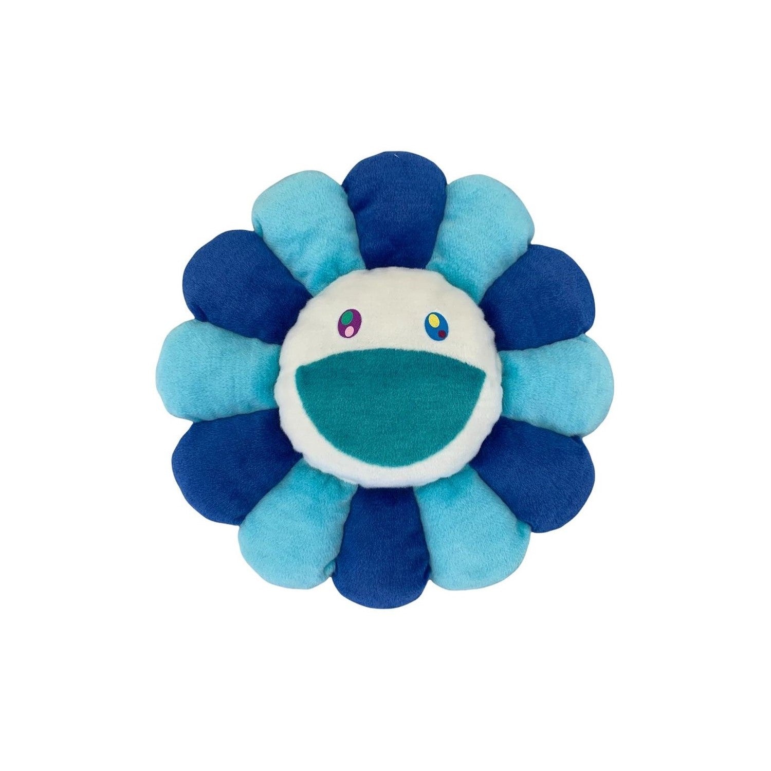 Takashi Murakami Flower Plush 30CM - Blue/Turquoise/Yellow