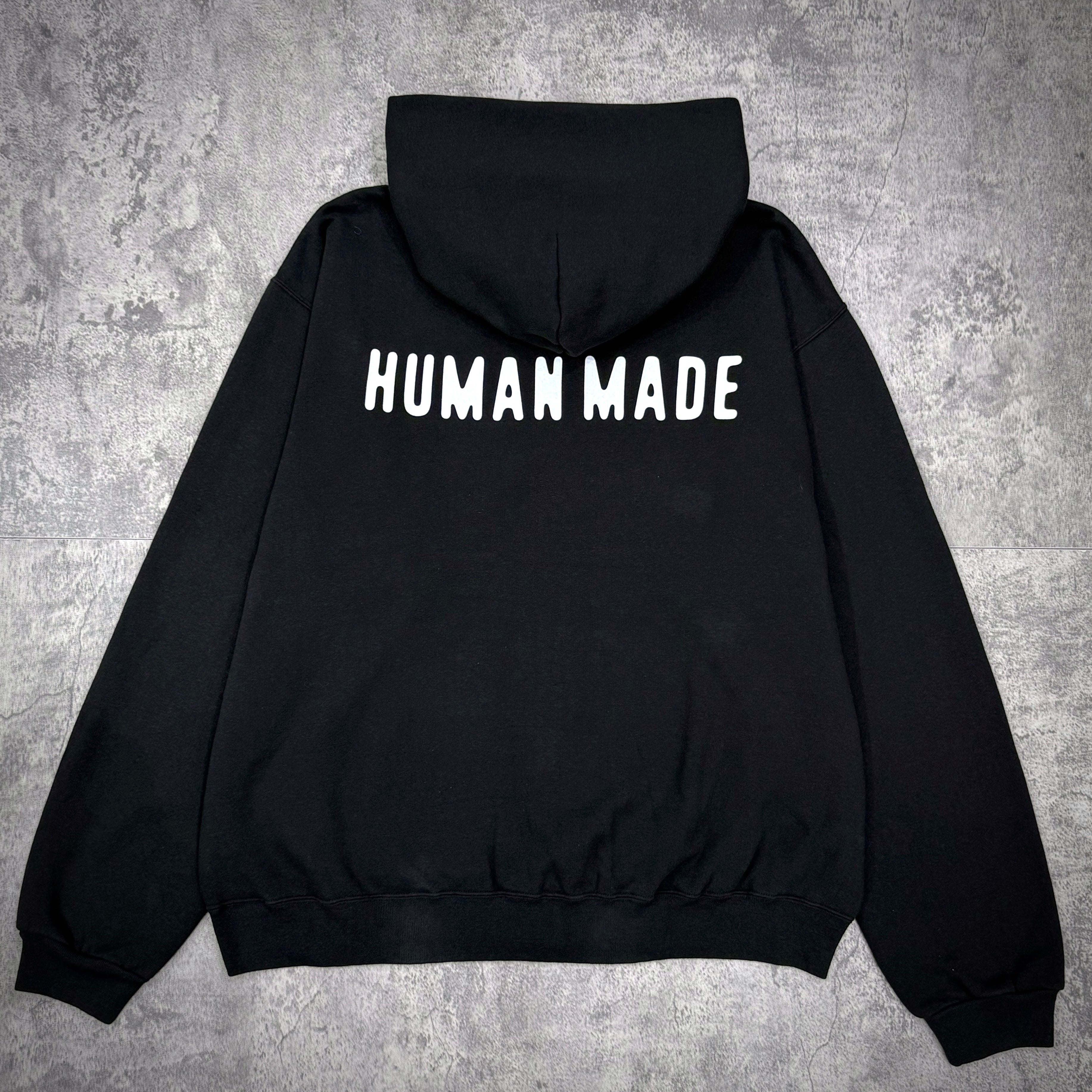 Human Made Classic Zip Up Sweat Hoodie - Navy / Black / Grey