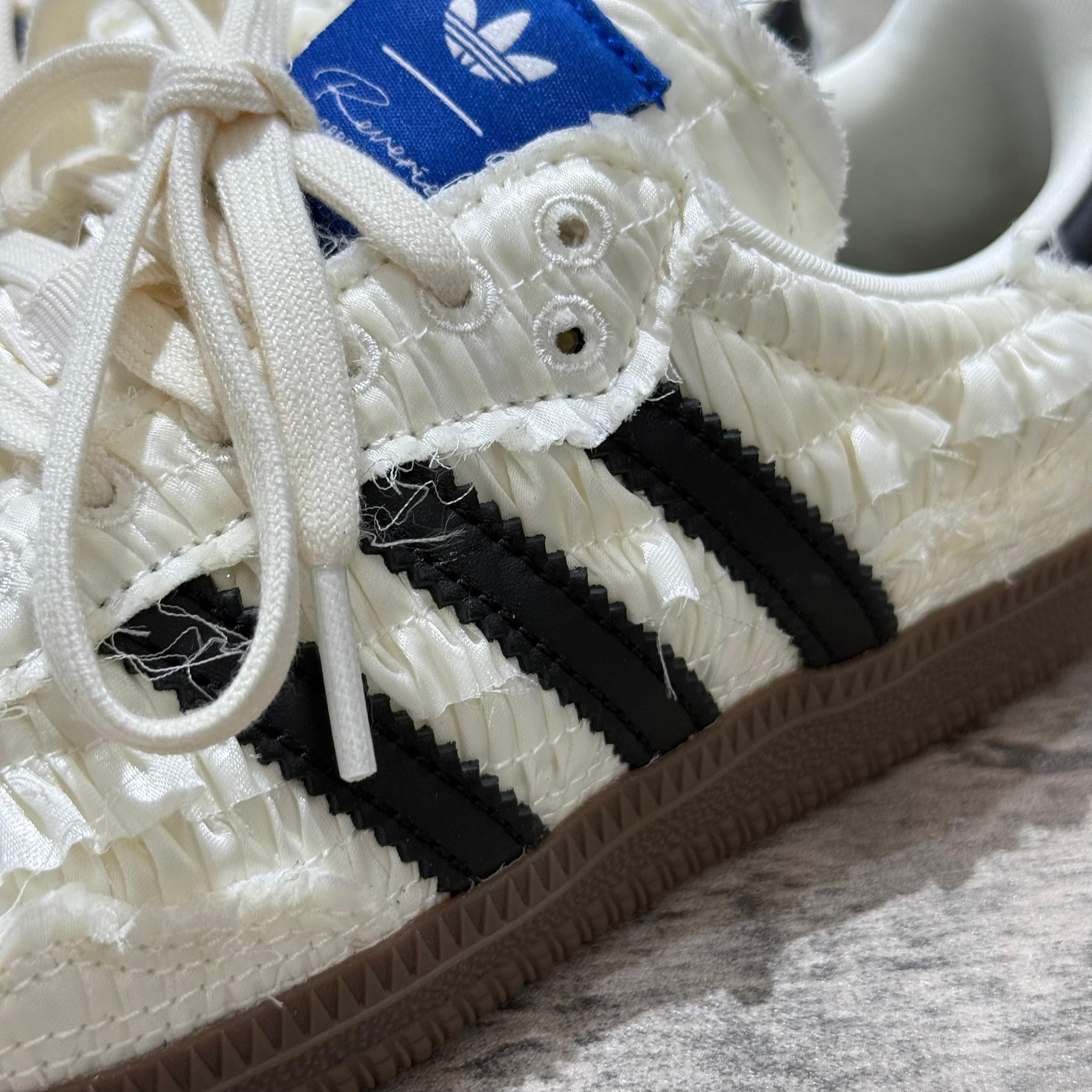 Reverie by Caroline Hu x Adidas Originals Samba OG - White Silk